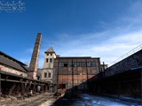 Hüttenkomplex von Muldenhütten. Im Vordergrund befindet sich das Schlackebecken. (3)